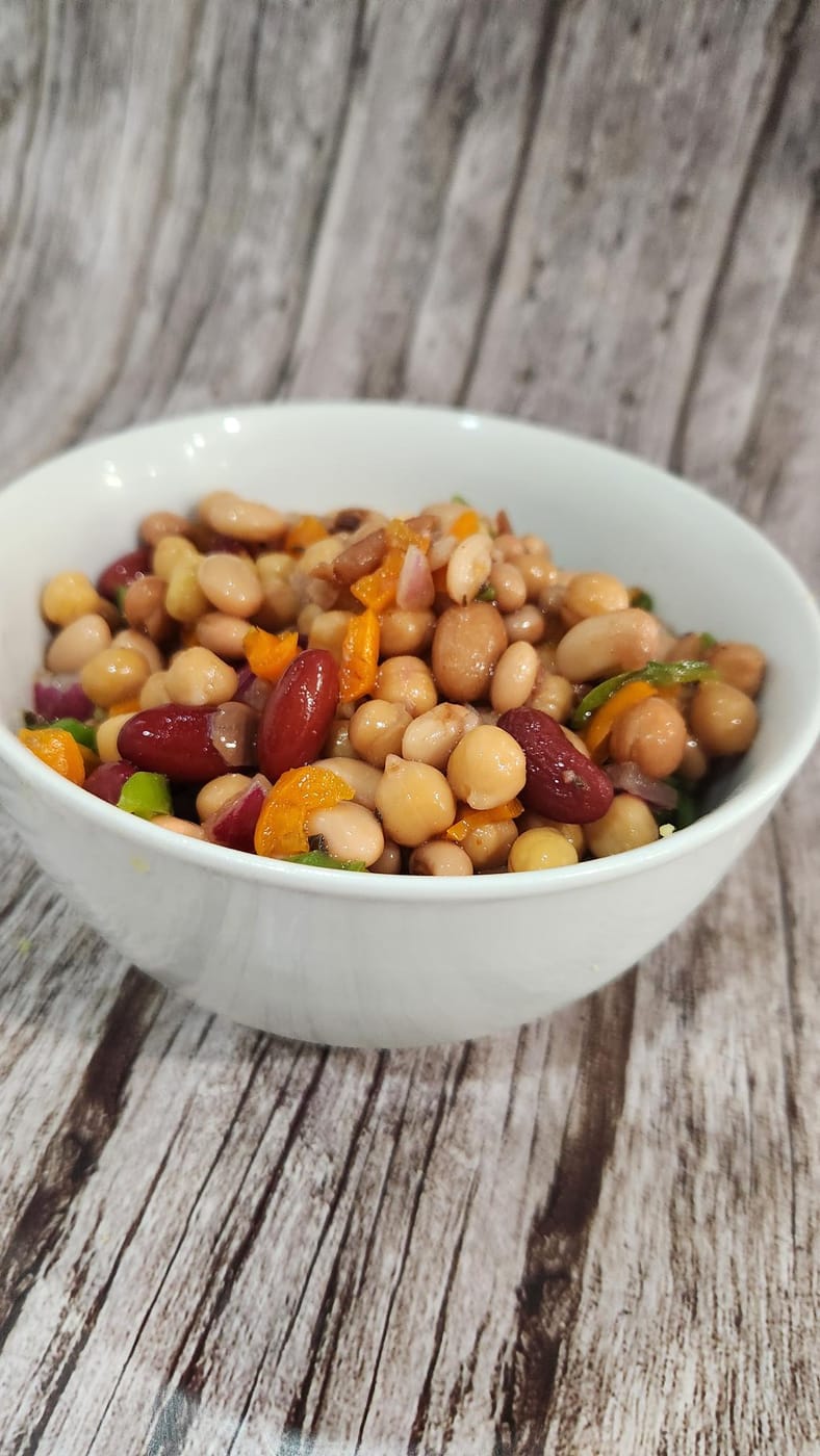 Salade de pois mélangés